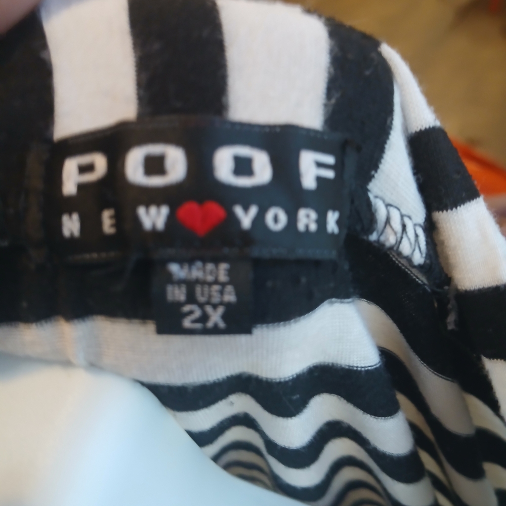 Poof! Striped Short Sleeve Top with Button Accents - Picture 5 of 5
